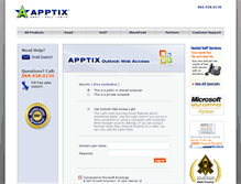 Tablet Screenshot of mail.apptix.net